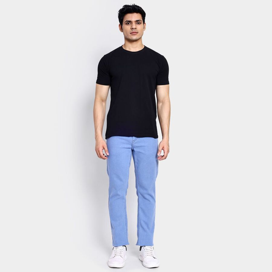 Men's Slim Fit Jeans, हल्का नीला, large image number null